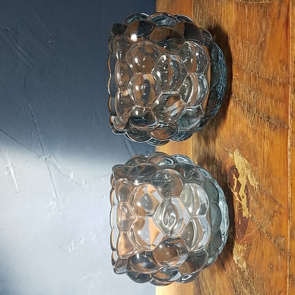 Accents Blue Bubble Glass Candle Holder Set Poshmark
